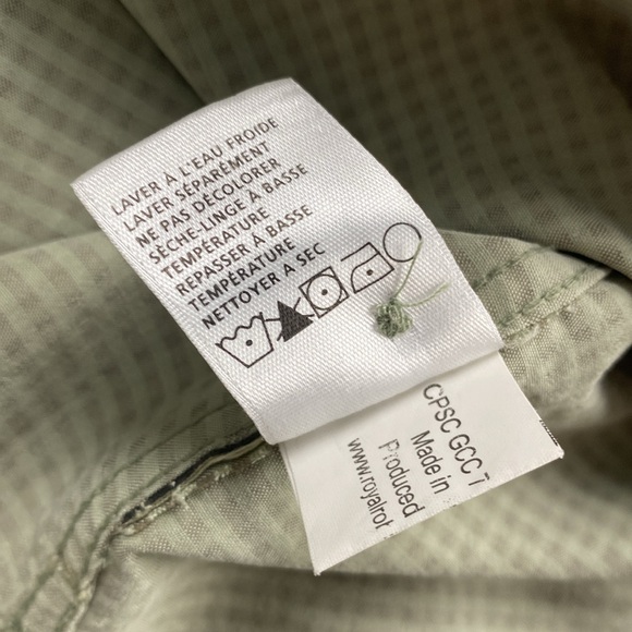 Royal Robbins Desert Pucker Dry Checkered Short Sleeve Button Up Shirt (Green) - Picture 15 of 16